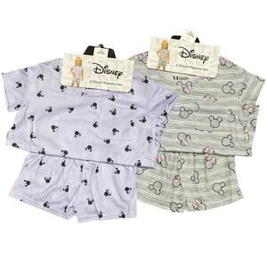 Disney Girl's Pajamas Set Size 6 NWT